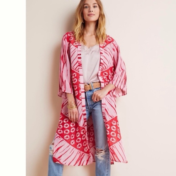 Blank London x Anthropologie Lia Shibori Tie Dye Kimono - Picture 4 of 14
